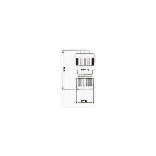 CONNETTORE VOLANTE FEMMINA 6P+T 932383100