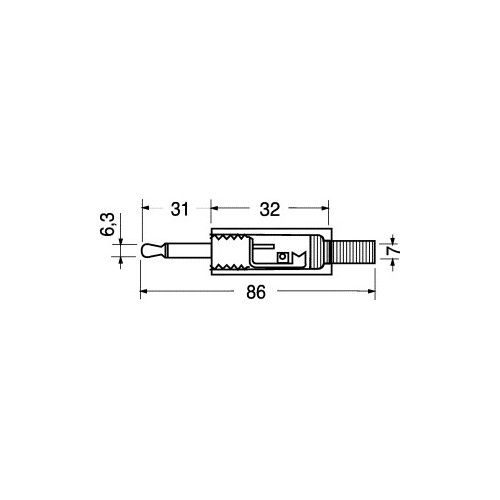 SPINA 2 POLI  Ø 6,3 MM NICHELATA CON MOLLA GUIDACAVO