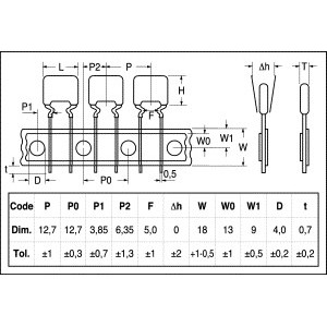CONDENSATORE MULTISTRATO 47PF 63V COG 2