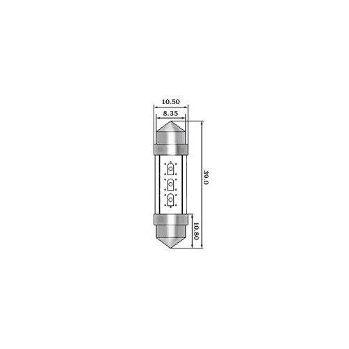 LAMPADA FESTOON LED 12V - 2PZ.