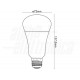 LAMPADA A LED E27 COLORE BIANCO CALDO
