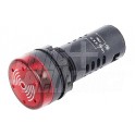 Segnalatore Luminoso a Led 24V colore rosso con buzzer