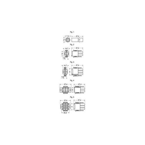 CONNETTORE FEMMINA  VOLANTE 6 POLI AMP
