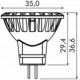 LAMPADA A LED 10-30V 2WMR11