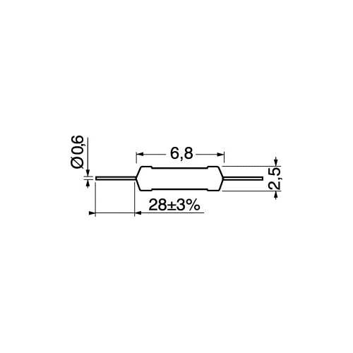 RESISTENZA 0,25W 1% 47,5 KOHM