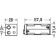 CONTENITORE PER 4 PILE STILO (AA-UM3)