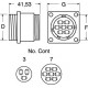 CONNETTORE DA PANNELLO  AMP 206425-1