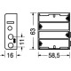 CONTENITORE PER 4 PILE STILO (AA-UM3)