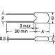 CONDENSATORE MYLAR 33NF 100V VERTICALE