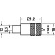 CONNETTORE COASSIALE PL259 ISOLAMENTO IN TEFLON