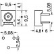 TRIMMER 100K 1G 0,5W  CERMET