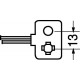 CONNETTORE PER PORTAPILE E PILE DA 9 V