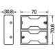 CONTENITORE PER 2 PILE TORCIA (D-UM1)