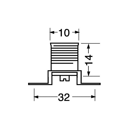 PORTALAMPADA E10 CON 2 TERMINALI