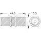 ADATTATORE DA PANNELLO SO239/SO239