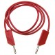 Cavo Intestato con Spine a Banana 100cm Rosso Hirschmann MLN100/1