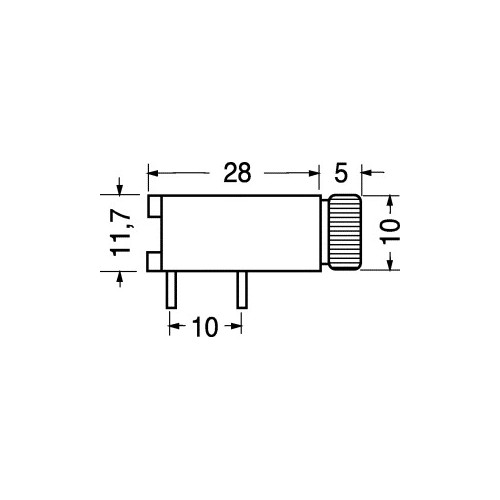 PORTAFUSIBILE ORIZZ. CON TAPPO A BAIONETTA PER C.S. PER FUS.5X20