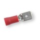 Faston Maschio Preisolato 6,3x0,8 mm con Isolamento in PVC colore Rosso