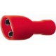 Faston Femmina Isolato per Maschio da 6,3x0,8 mm con Isolante in PVC colore Rosso