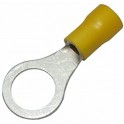 trimmer ad occhiello preisolato diametro foro 6,5 mm, colore giallo