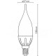 LAMPADA A LED E14 5W (40) COLORE BIANCO CALDO