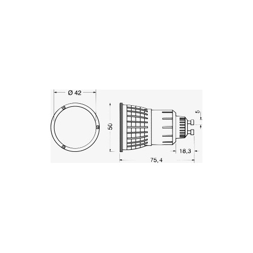 FARETTI A LED 220V 5W WHITE ATTACCO GU10