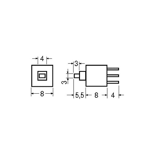 MICRODEVIATORE BIPOLARE A PULSANTE CON RITENUTA