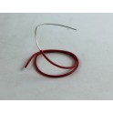 Filo elettrico rigido AWG24, 0,20 mmq, guaina rossa