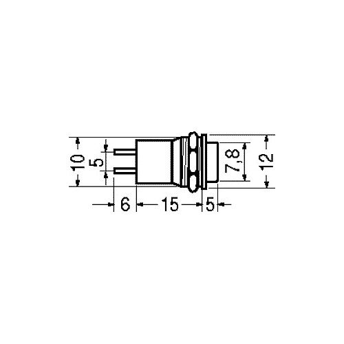 PULSANTE MINIATURA CON AUTORITORNO