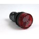 SEGNALATORE LUMINOSO A LED COLORE ROSSO CON BUZZER INTEGRATO - TENSIONE DI FUNZIONAMENTO 220VAC