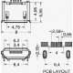 CONNETTORE MICRO USB FEMMINA 90° C.S.