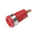 Boccola da Pannello Isolata di Sicurezza 4 mm Rossa SEB2610 Hirschmann