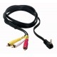 Cavo Audio e Video con Jack 3,5mm e 3 RCA 1,5 Metri