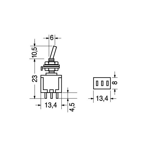 DEVIATORI MINIATURA 1 SCAMBIO STANDARD