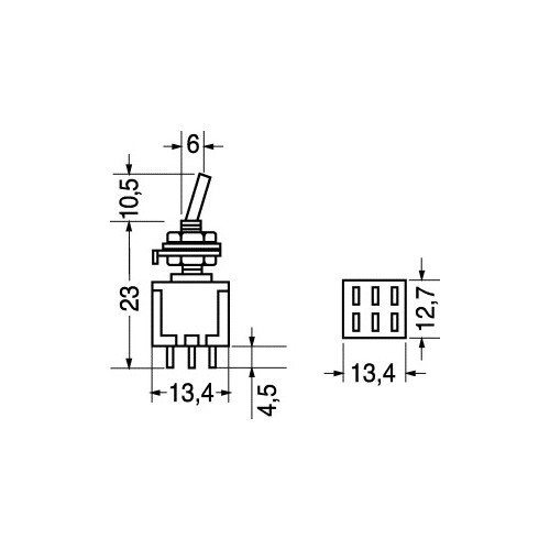 DEVIATORI MINIATURA 2 SCAMBI STANDARD