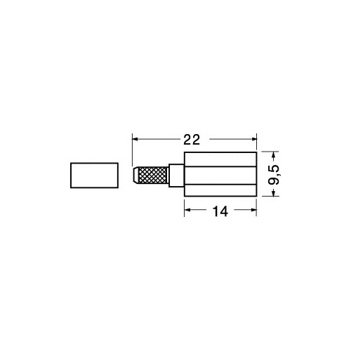 CONNETTORE COAX FME MASCHIO VOLANTE A CRIMPARE