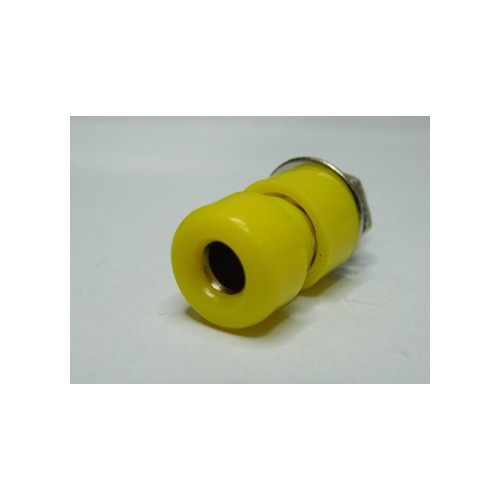 PRESA DA PANNELLO ISOLATA PER SPINE BANANA Ø 4 MM/COLORE GIALLO