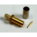 presa sma volante/pannello crimpare rg58