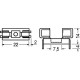 PORTAFUSIBILE PER C.S. PER FUSIBILE 5X20