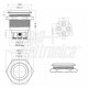 PULSANTE 1P N.A. 12V LED BIANCO