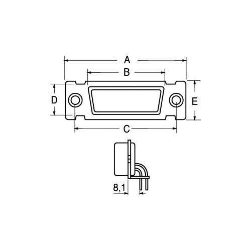 CONNETTORI MASCHIO AD ANGOLO PER C.S. - 9 POLI-