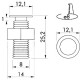 Faretto a Led da Incasso 12V 0,2W Bianco Caldo