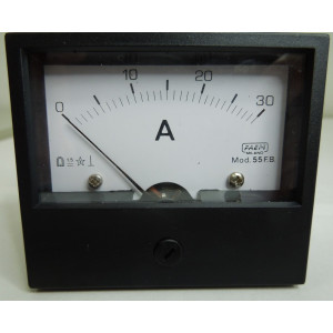 AMPEROMETRO - STRUMENTO DA PANNELLO 30ACC - 70X60MM