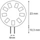 LAMPADA A LED 10-30V 1,5 W COLORE BIANCO NATURALE