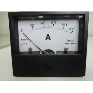 VOLTMETRO - STRUMENTO DA PANNELLO 100A - 70X60MM