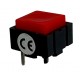Pulsante da Circuito Stampato 12,4x12,4x10mm Colore Rosso