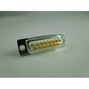 CONNETTORE  SUB-D  15P MASCHIO  A SALDARE - NORME U.L. 2