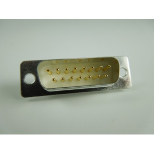 CONNETTORE  SUB-D  15P MASCHIO  A SALDARE - NORME U.L.