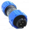 Connettore Weipu IP68 Maschio Volante 3 poli - SP1110/S3