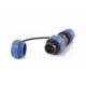 Connettore Stagno Maschio Volante 2 Poli IP68 SP1310/P2
